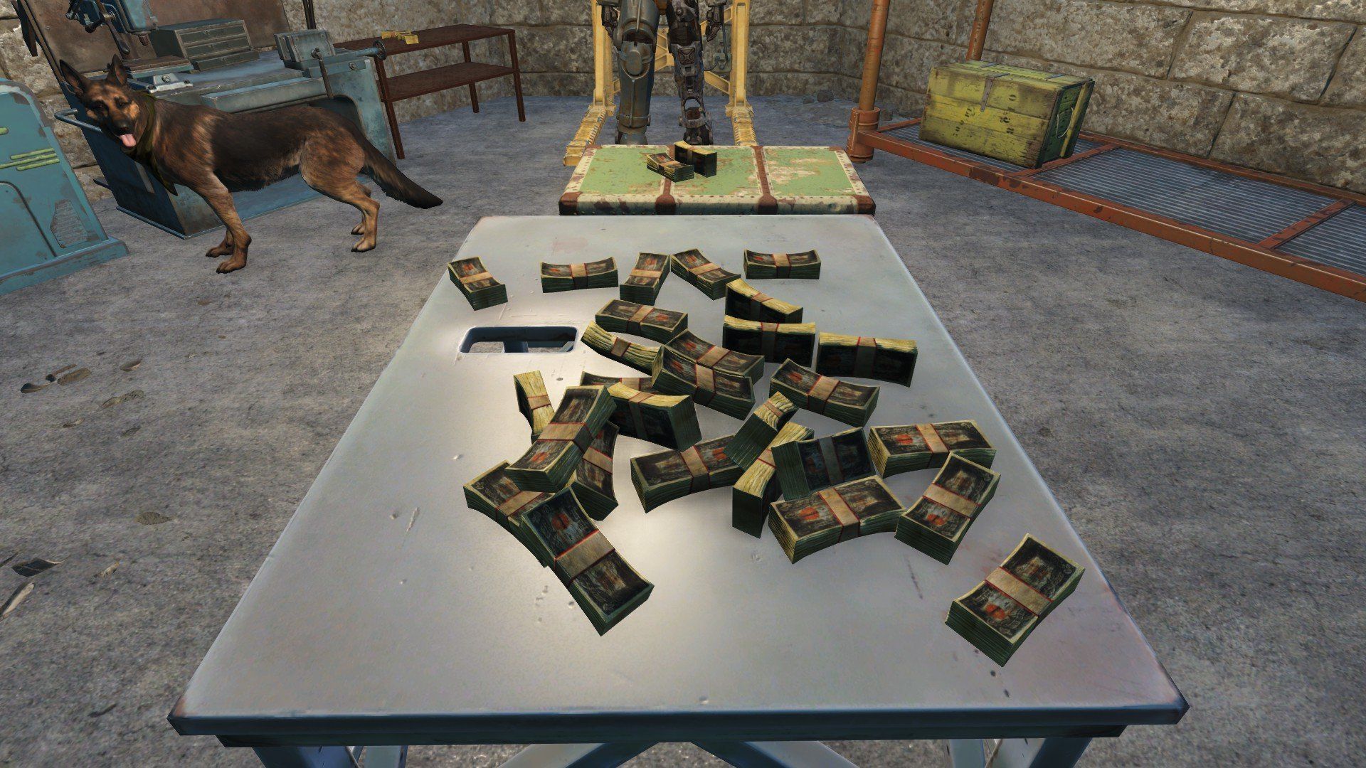 Cash on a table in Fallout 4