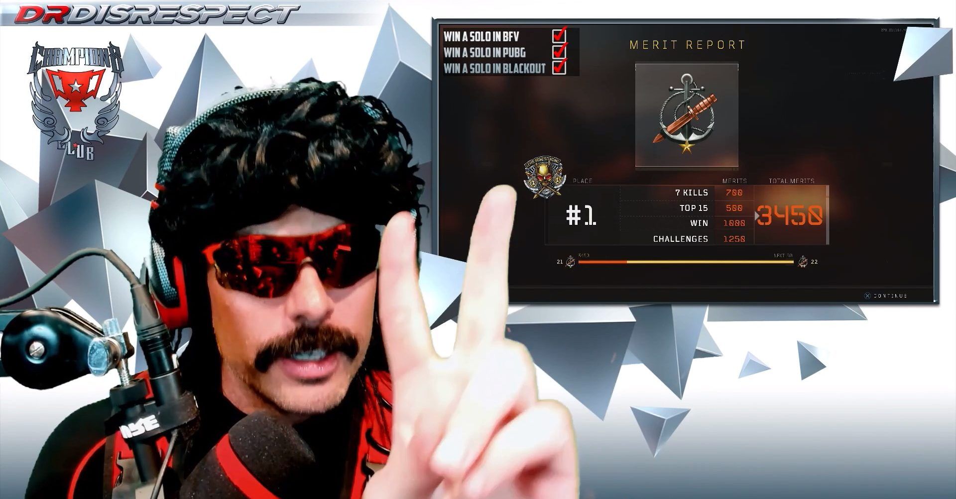donor cricket generation Dr Disrespect Sets Record By Winning Three Battle Royales In Under Two Hours