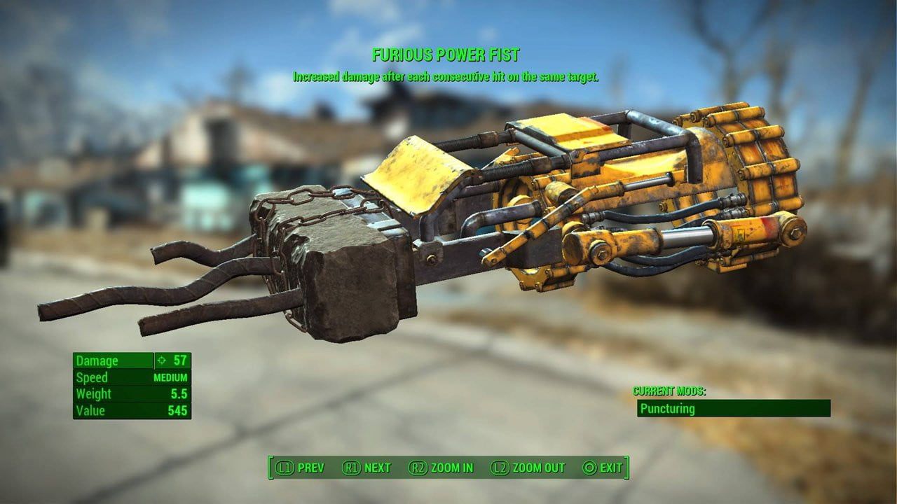 Furious Power Fist in Fallout 4