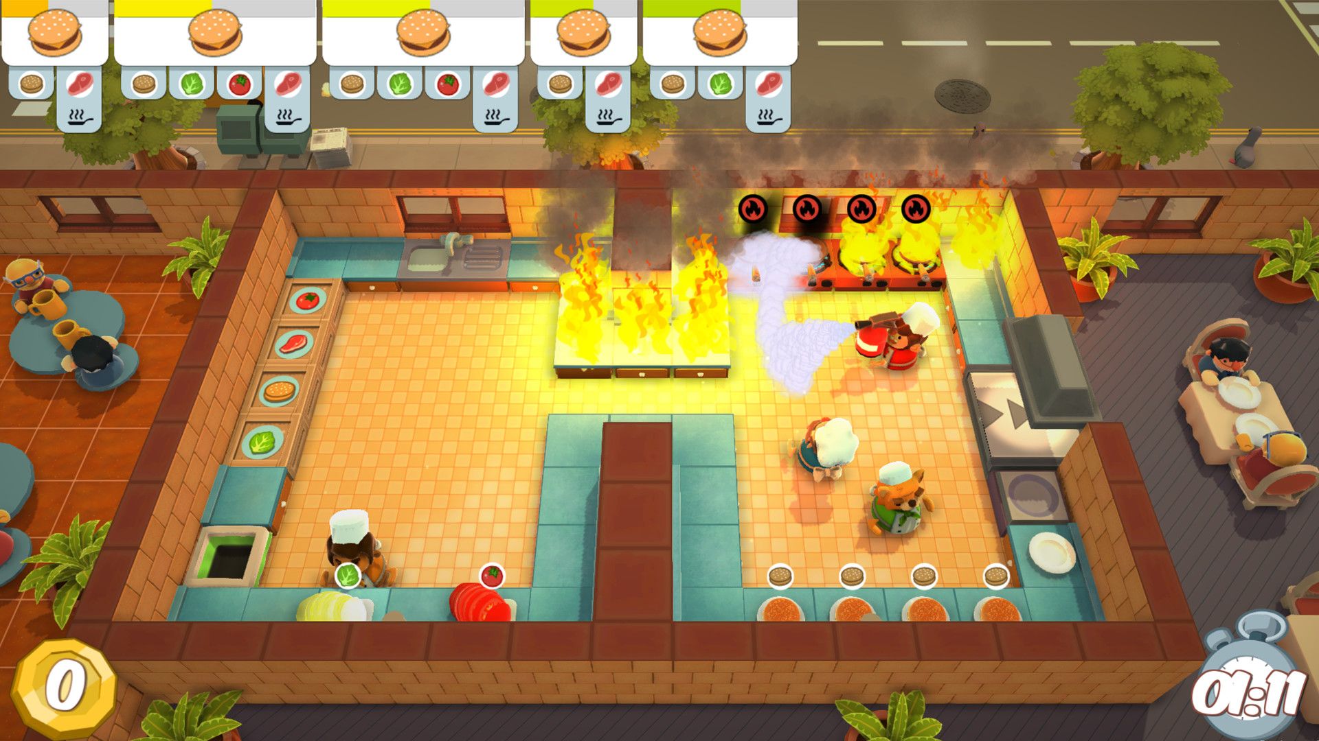 Overcooked game kitchen