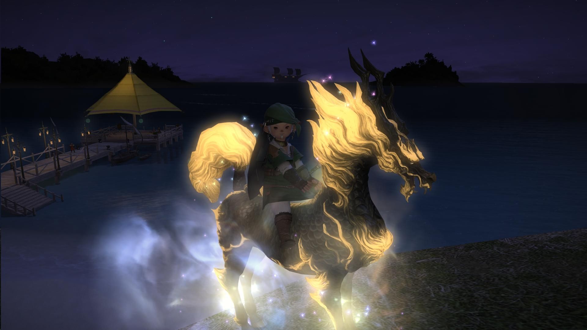 The mythical Kirin mount in Final Fantasy 14
