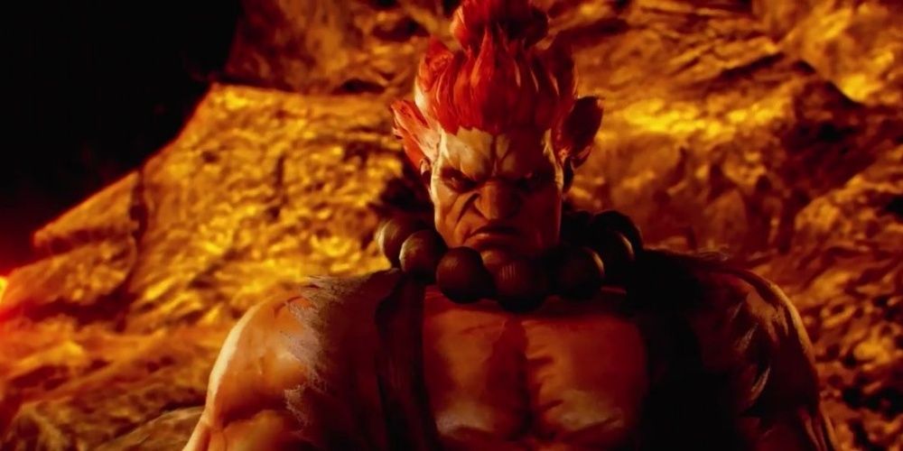 Akuma looks angry in Tekken 7