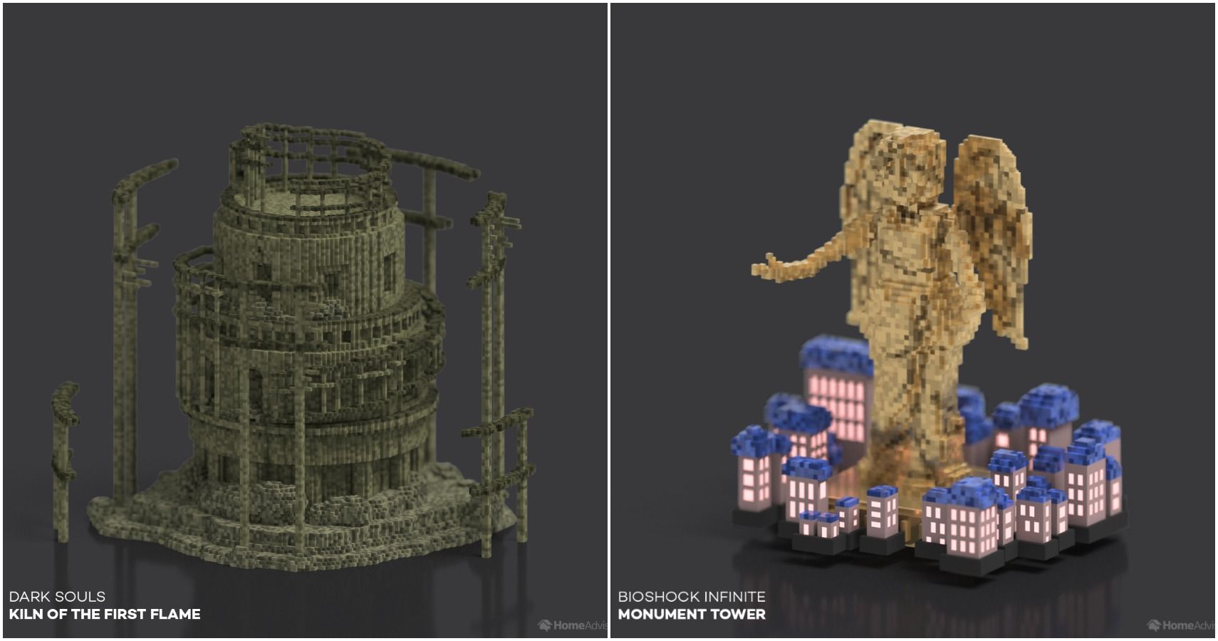 HomeAdvisor's Tribute To Dark Souls Turns Classic Game Locations Into 3D Voxel Art