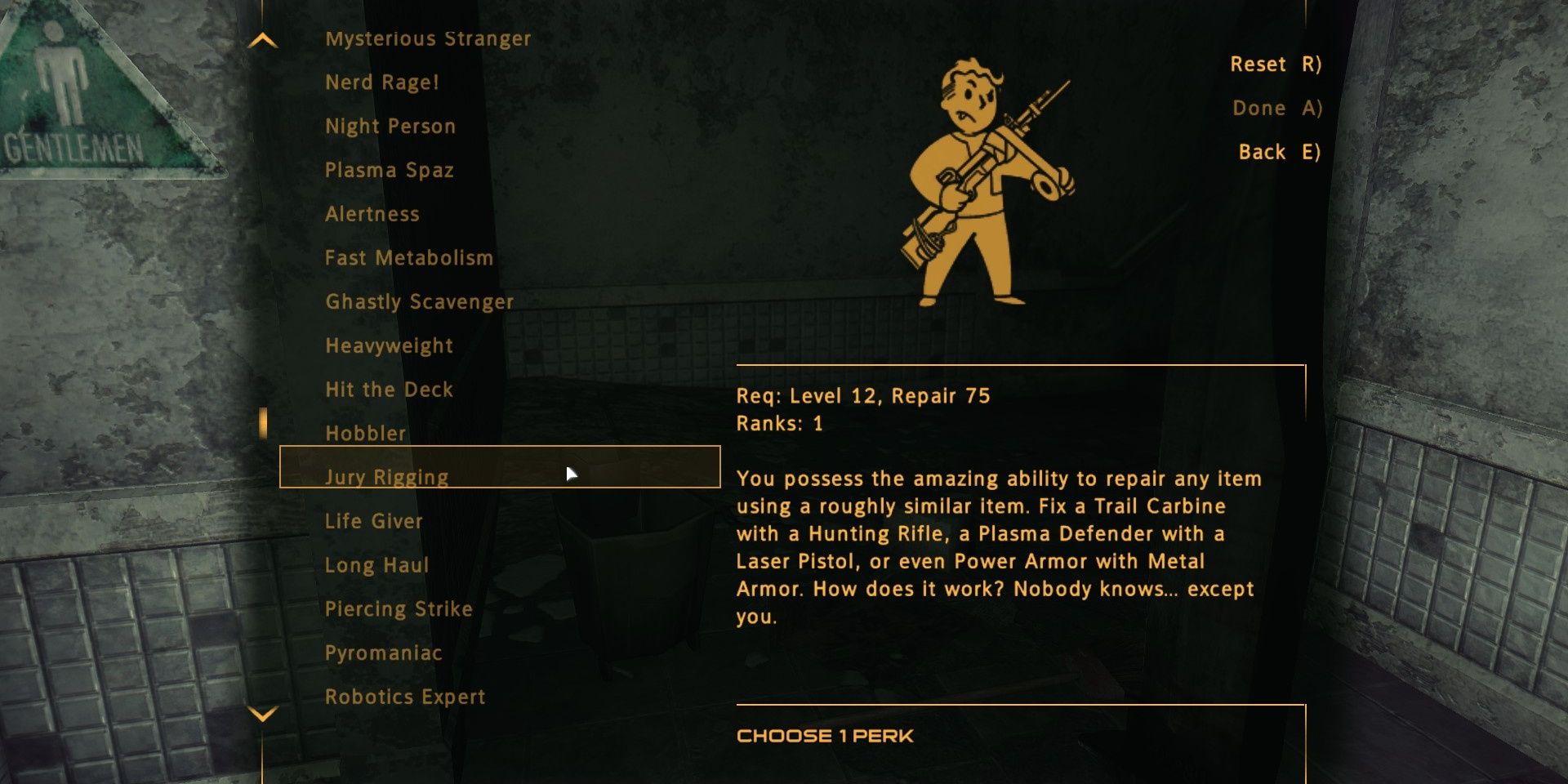 fallout new vegas how to favorite items