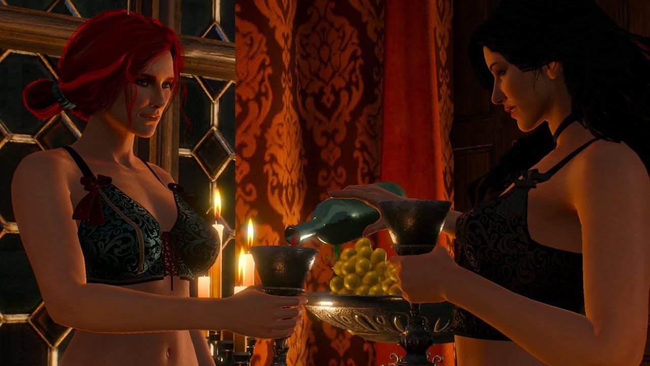 yennefer and triss in underwear