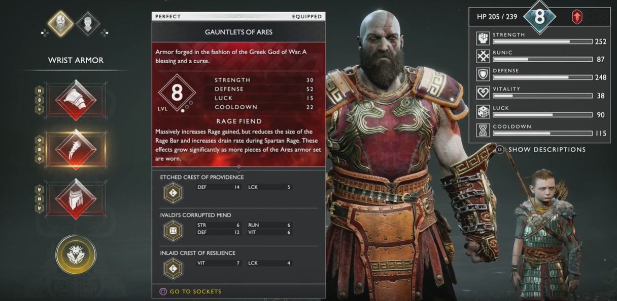 God of War PS4 Ares armor set