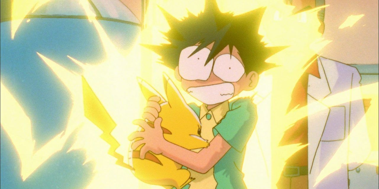 Ash, Pikachu và Giáo sư Oak