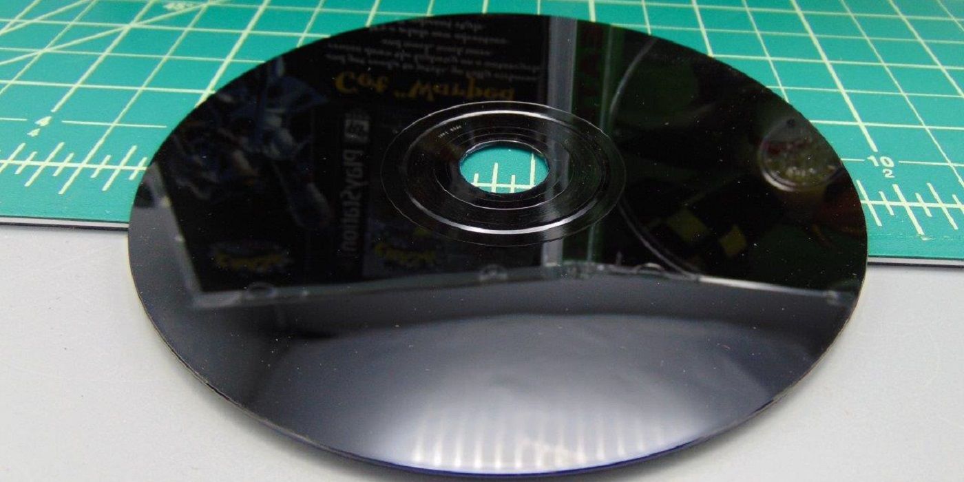 Back of a PS1 disc