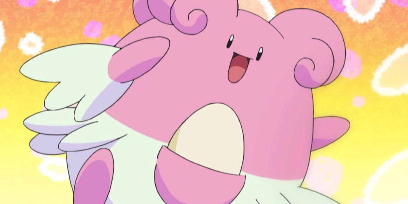 Blissey Action pose in anime