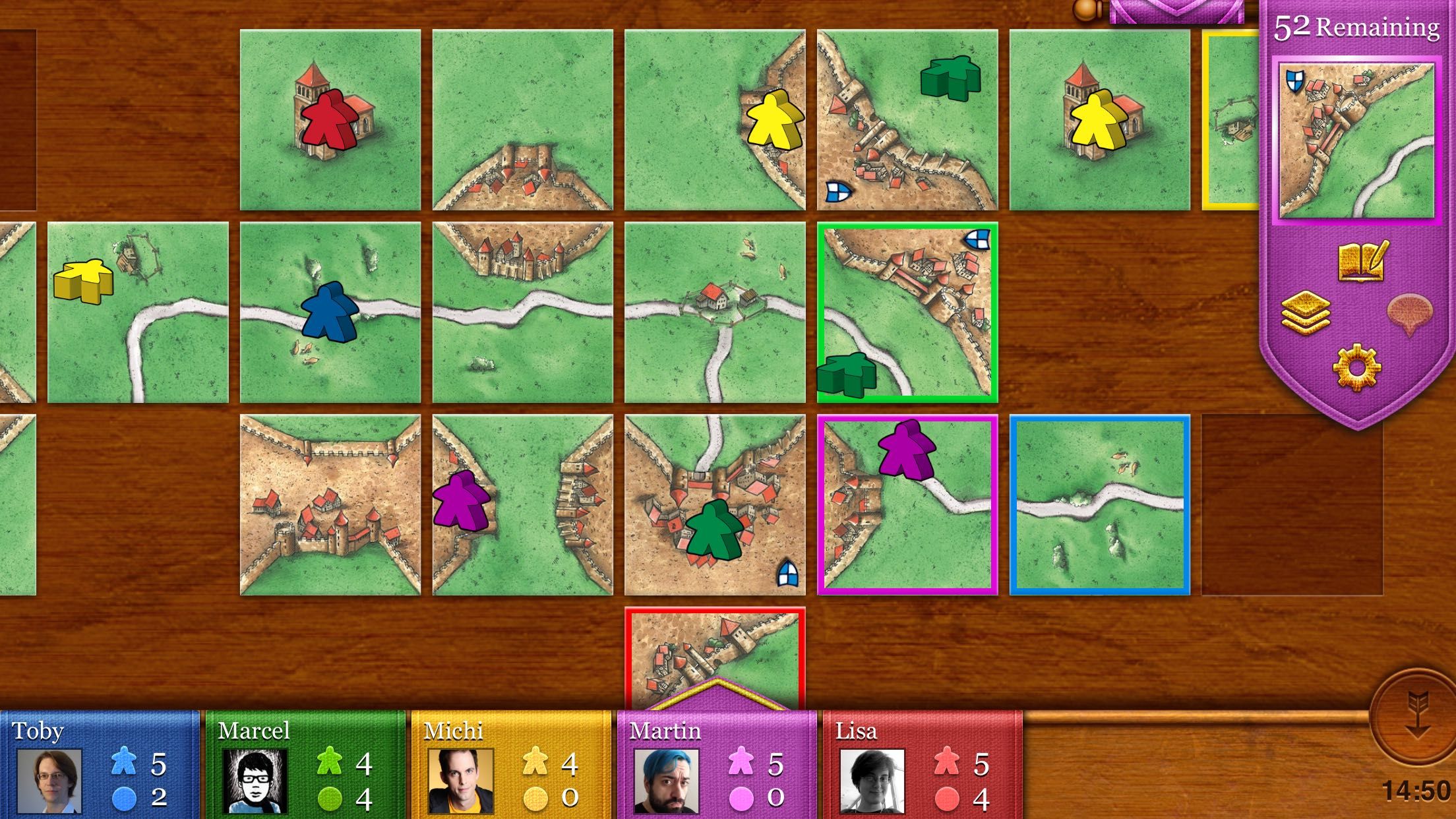 placing tiles in online carcassonne