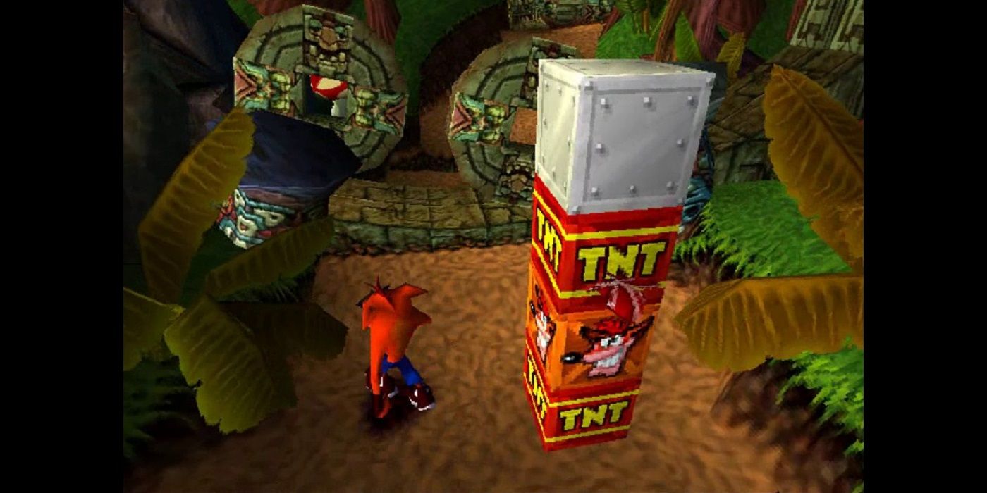 Crash bandicoot extra life between tnt boxes