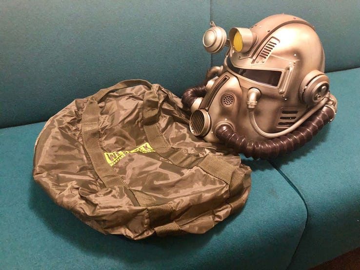 E3 2019 Lets Hope The Fallout Cloth Bag Fiasco Makes The Doom Helmet Better