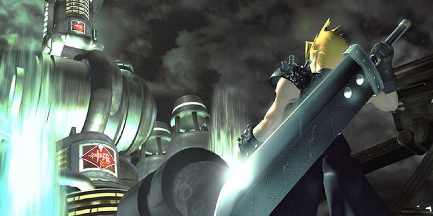 Final Fantasy Vii cloud and shinra building