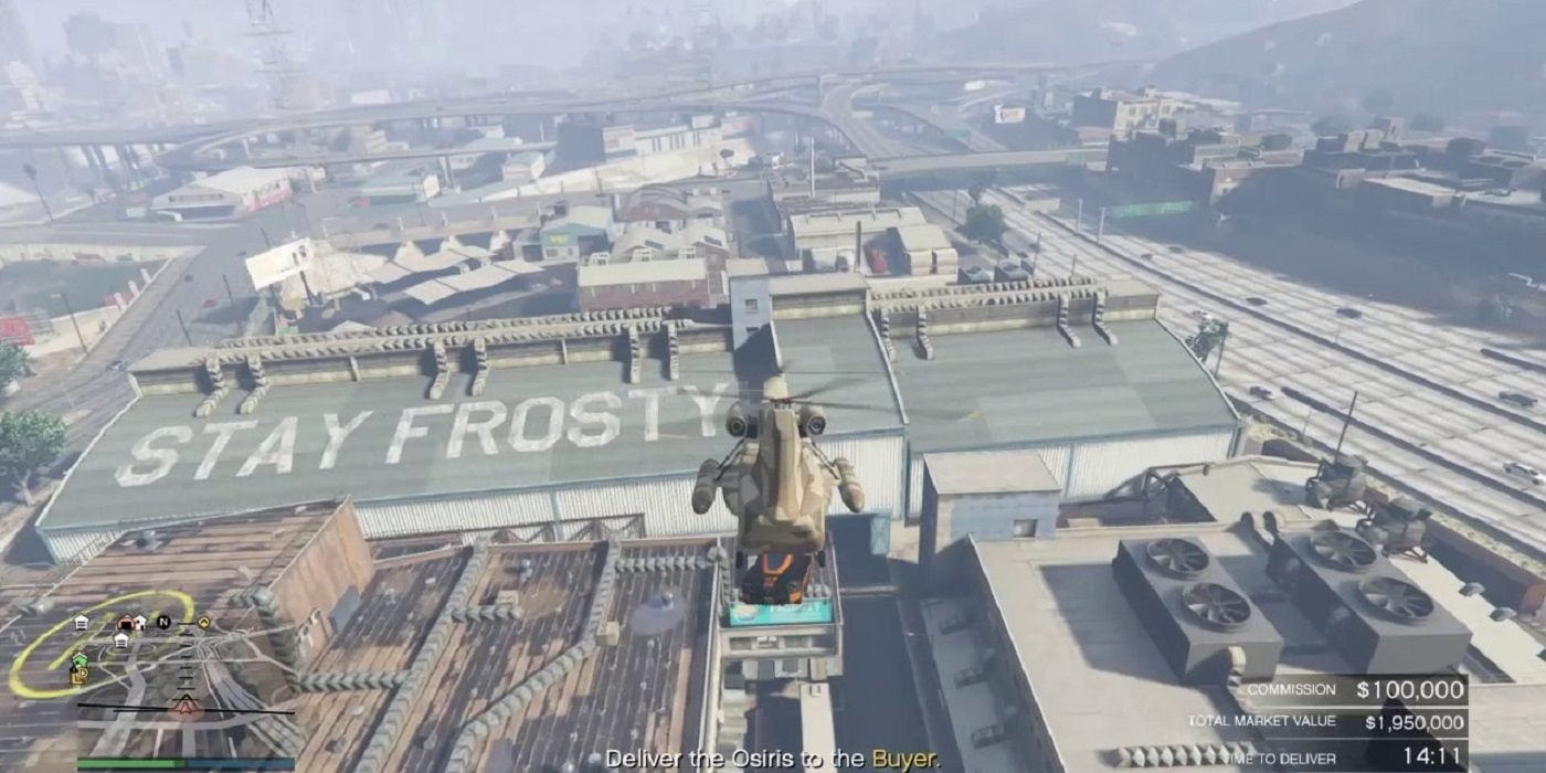 GTA V in a helicopter