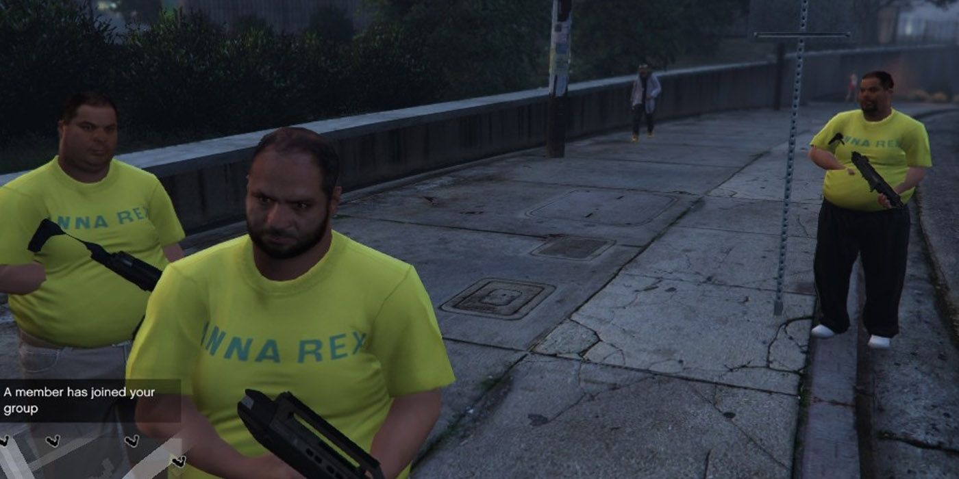 a gang in gta v with the use of the gang and turf mod