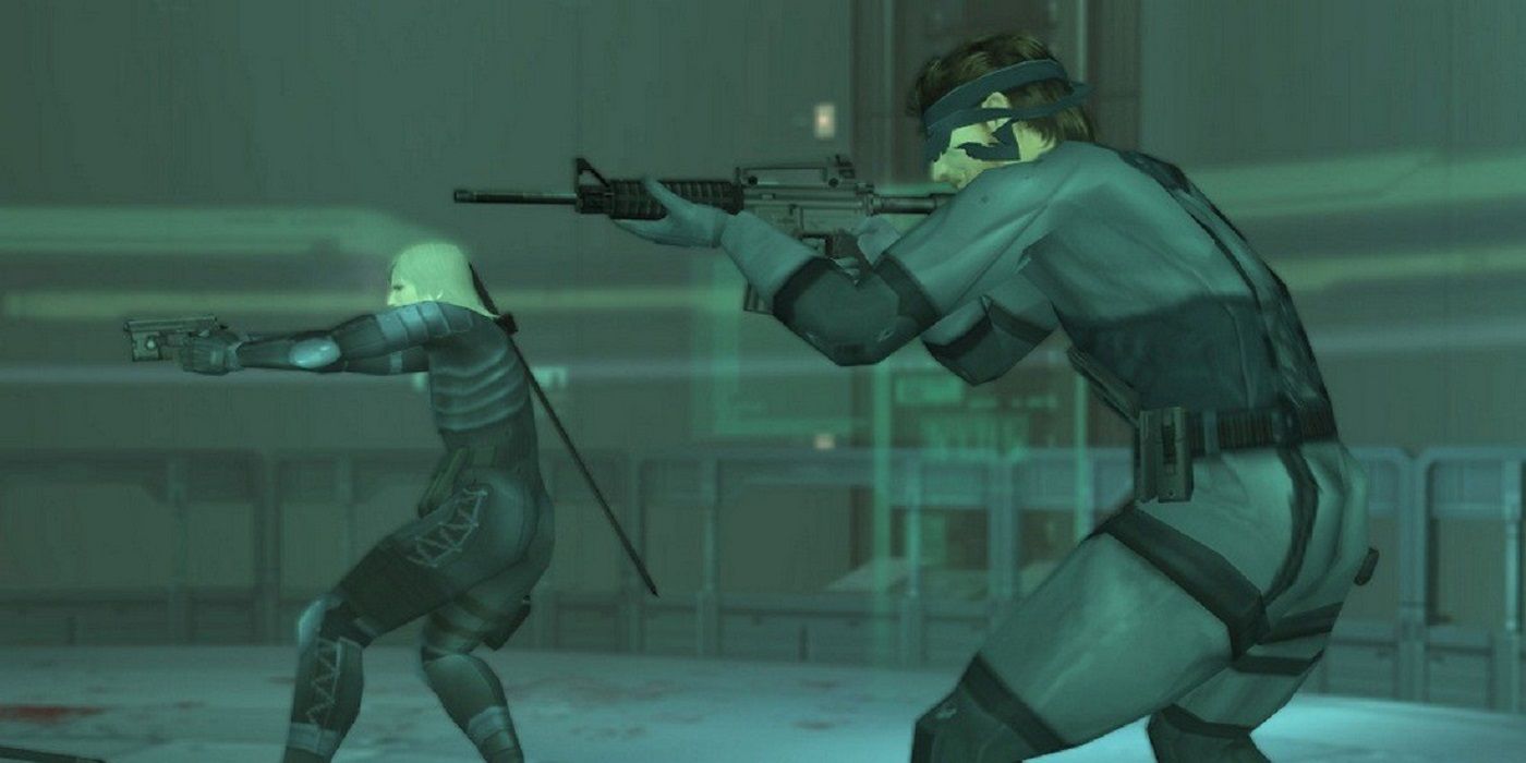 MGS 2 arsenal gear raiden and snake
