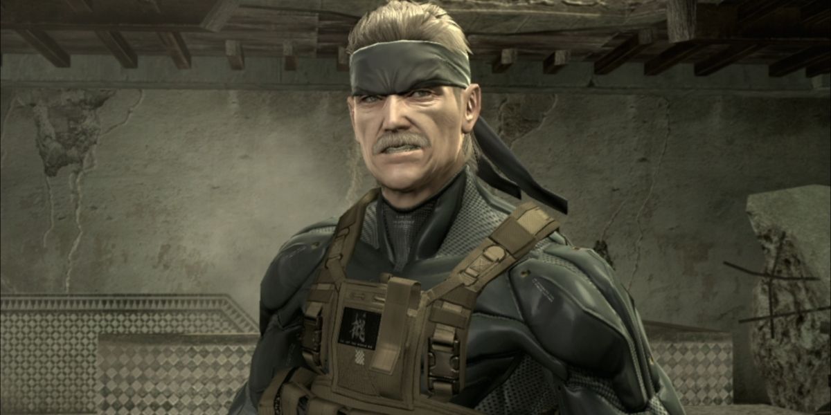 Screenshot Of Old Snake From Metal Gear Solid 4