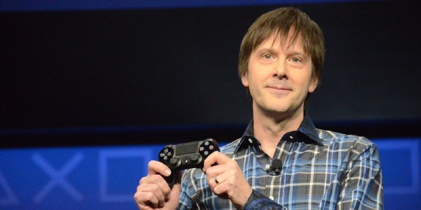 Marc Cerny holding PS4 controller