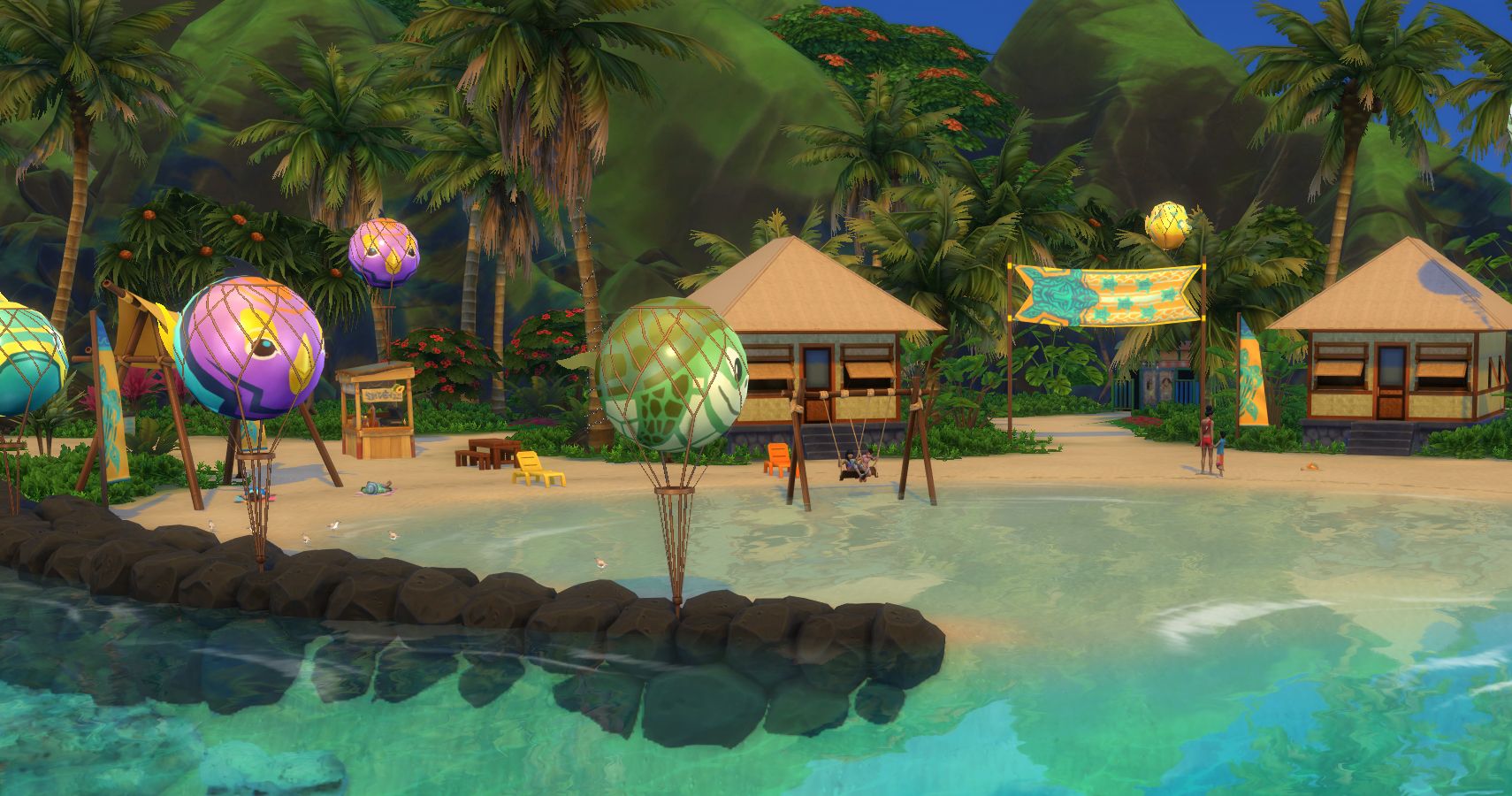 island living sims 4