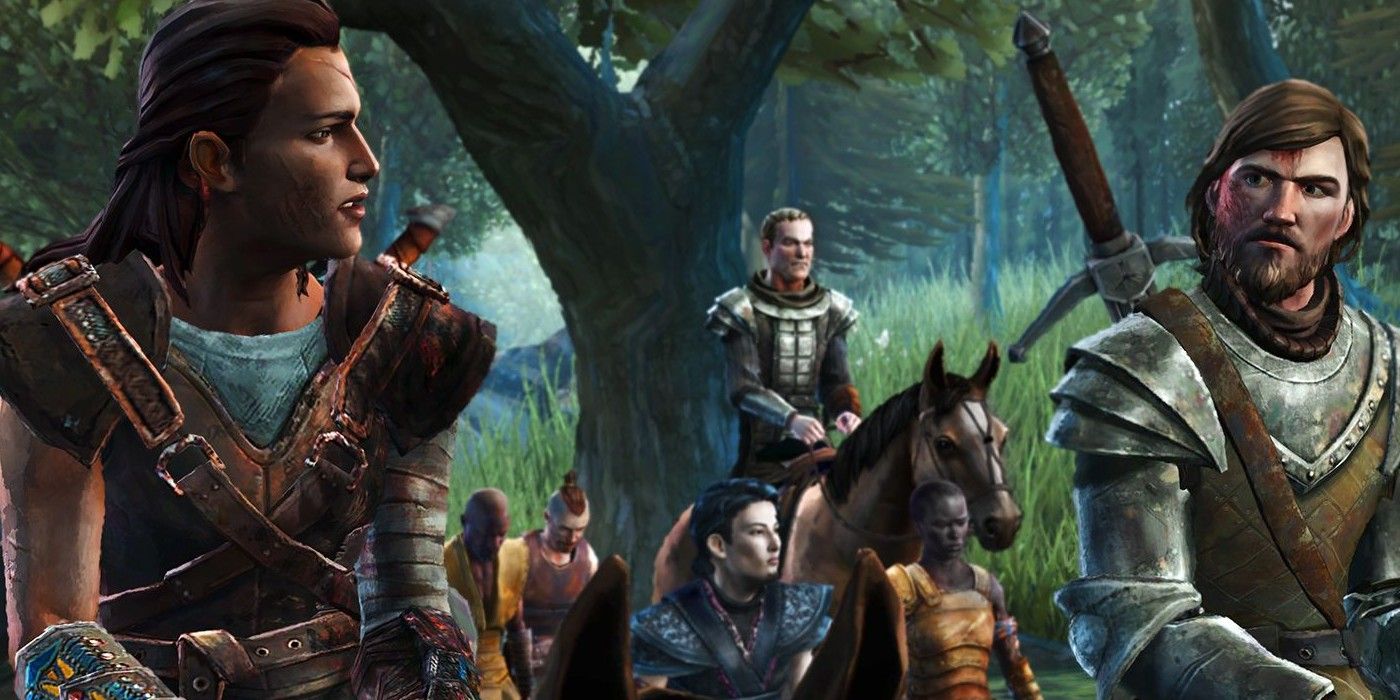 Telltale Game Of Thrones Screenshot Of Characters Riding North