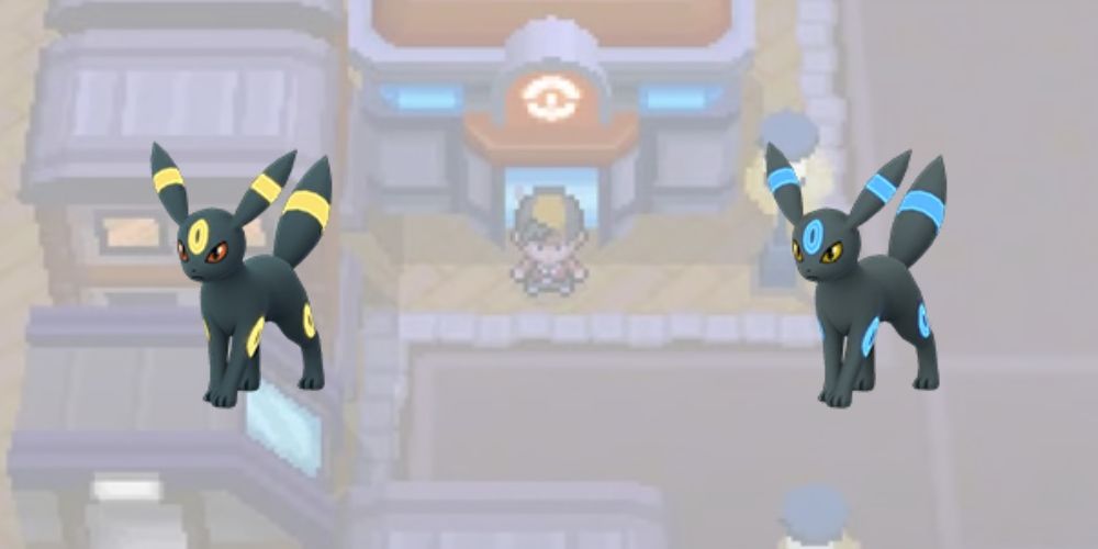 Pokemon Umbreon and Shiny Umbreon 