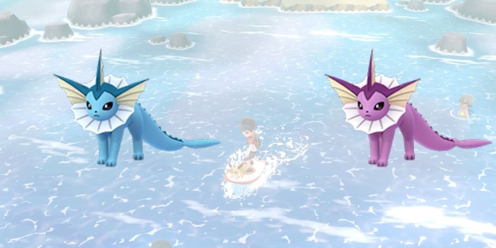 vaporeon and shiny vaporeon 