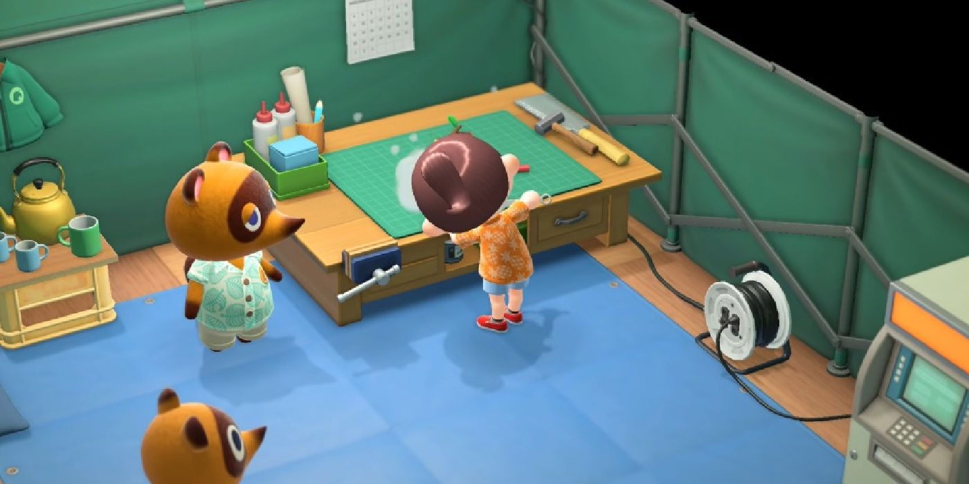 character crafting in Tom Nook's tent