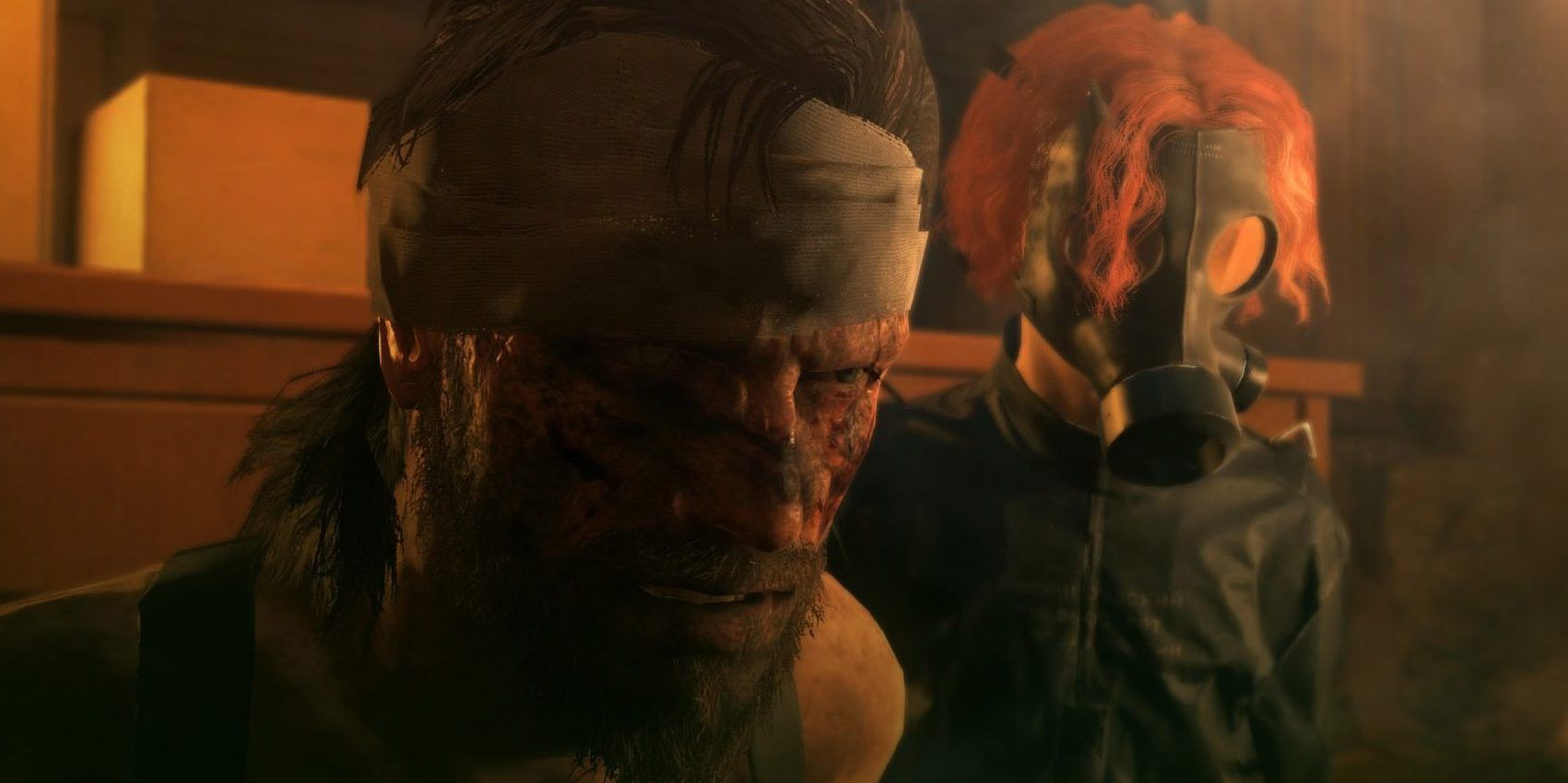 Screenshot Of Psycho Mantis With Snake In Metal Gear Solid 5 Phantom Pain
