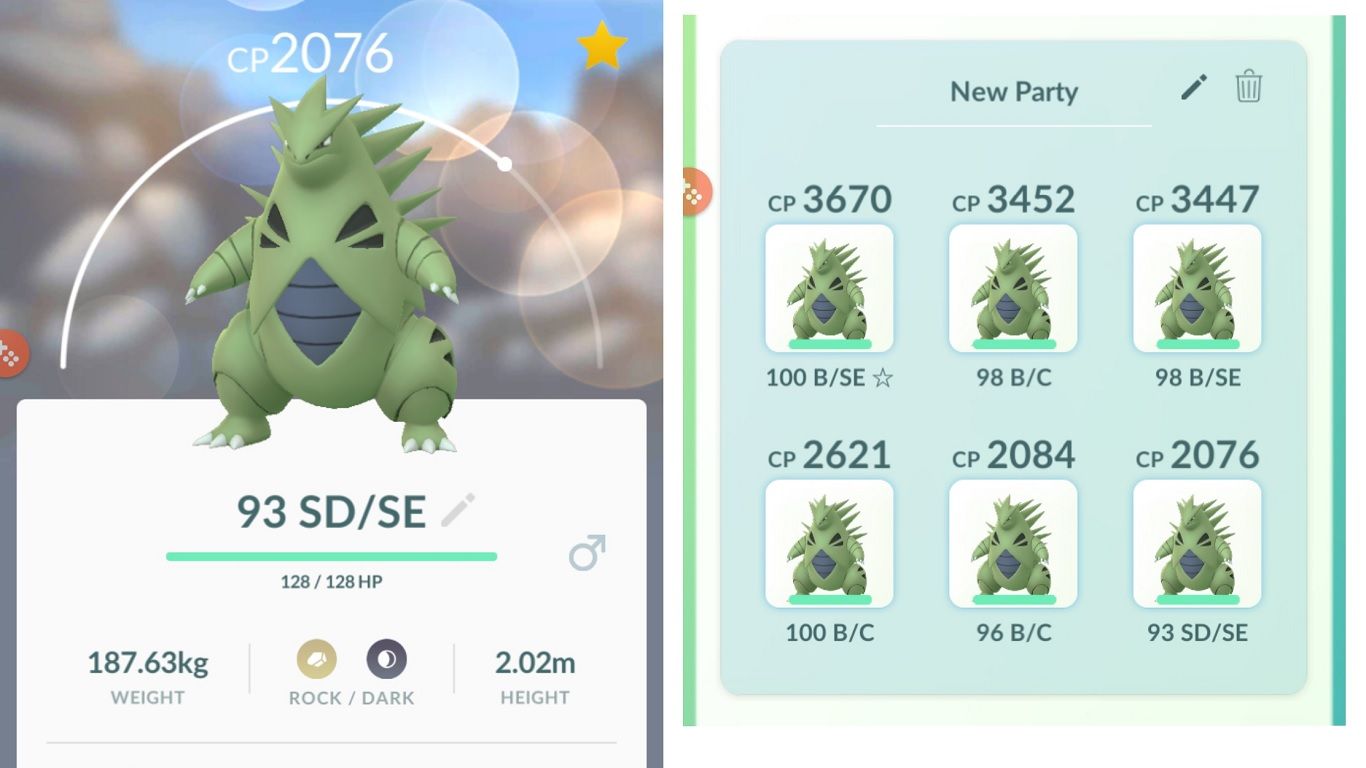 Pokémon Go Tyranitar