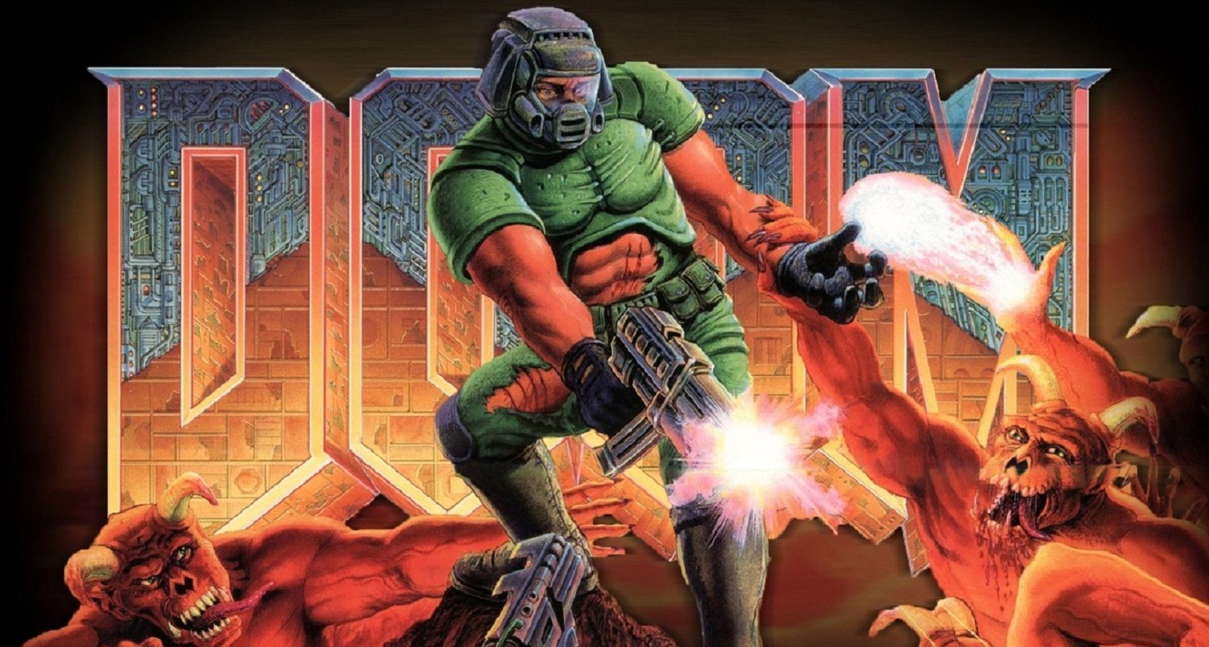 Doom 1993 boxart Doom Marine