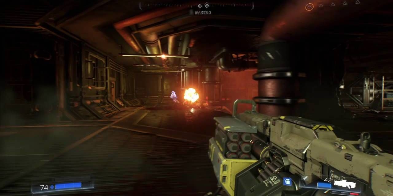 The Micro Missiles in action in Doom Eternal