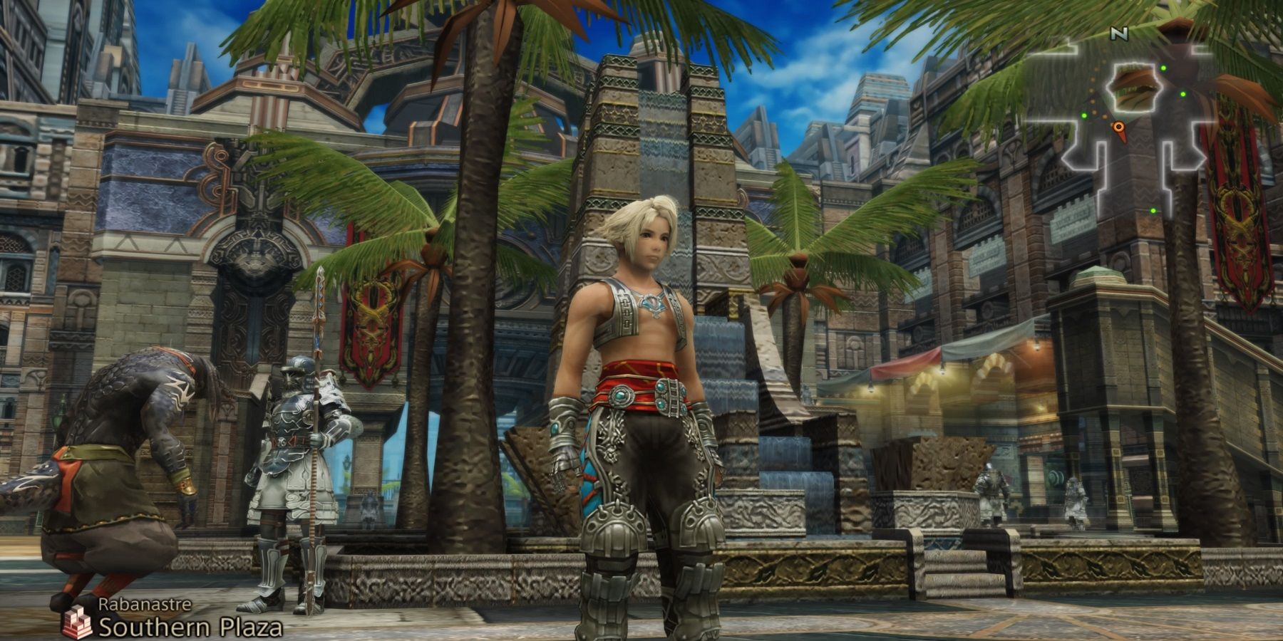 Final Fantasy 12 Vaan standing in the city