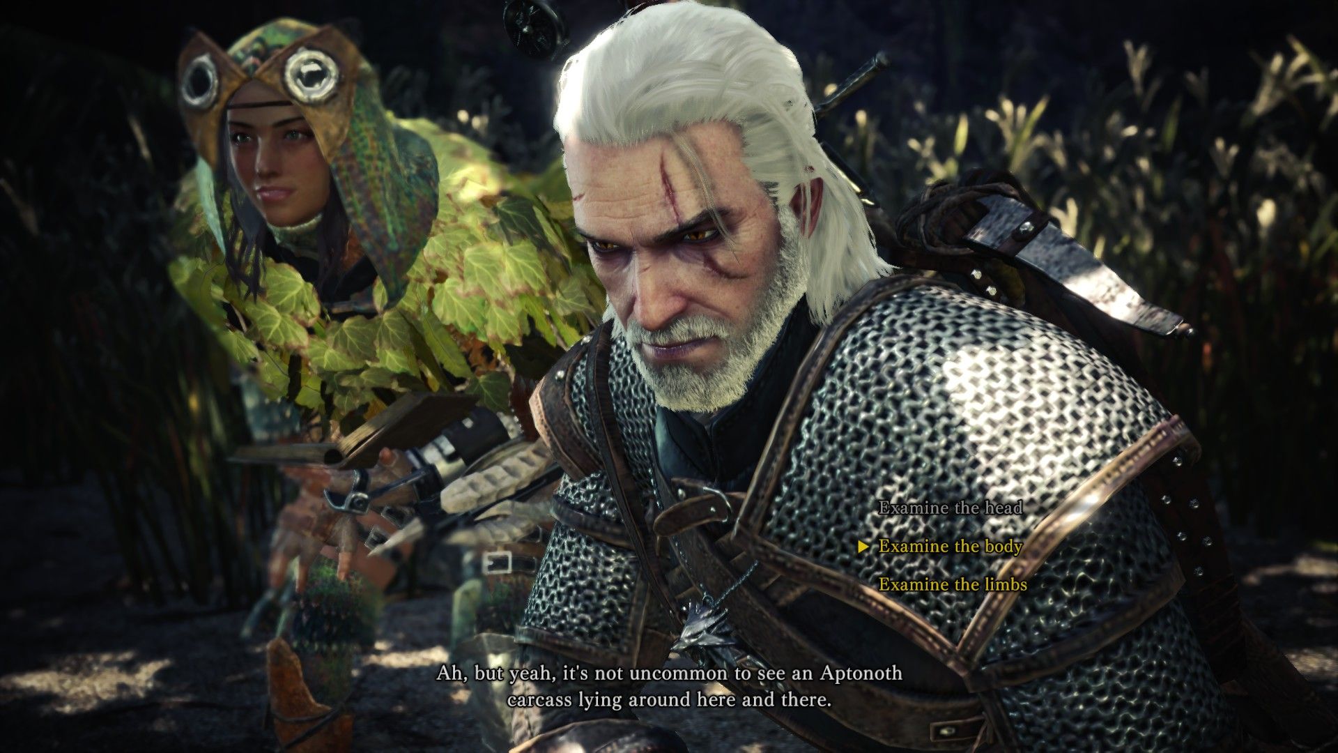 Geralt in Monster Hunter World