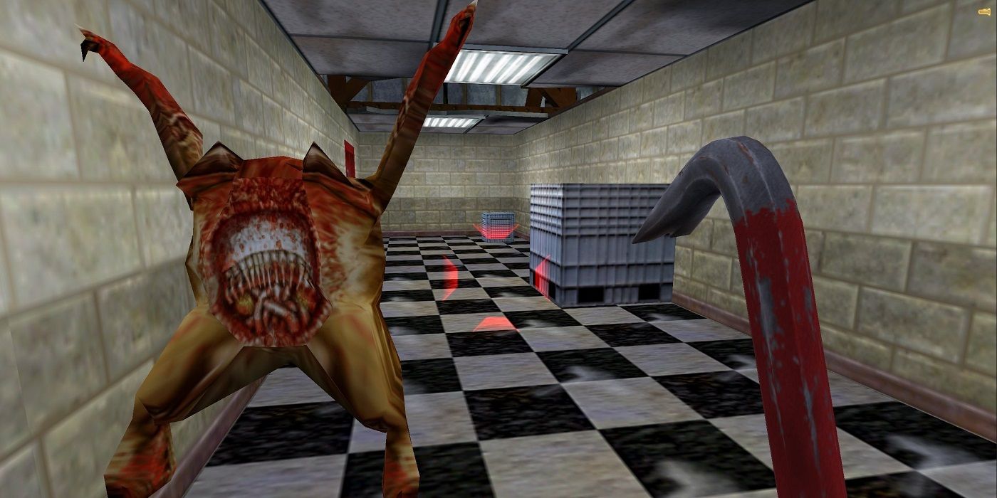 Half-Life 1998 crowbar and headcrab