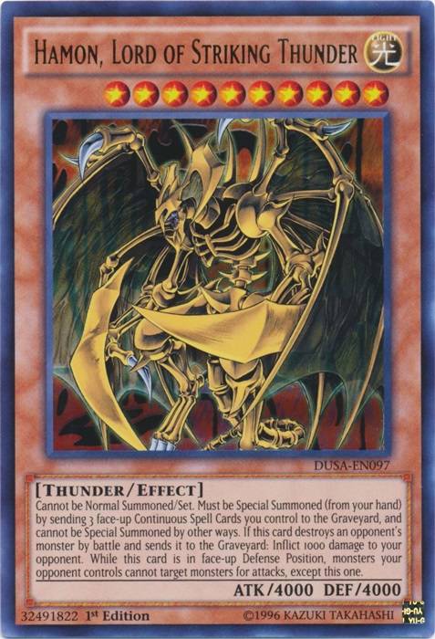 Yugioh Hamon, Lord of Striking Thunder
