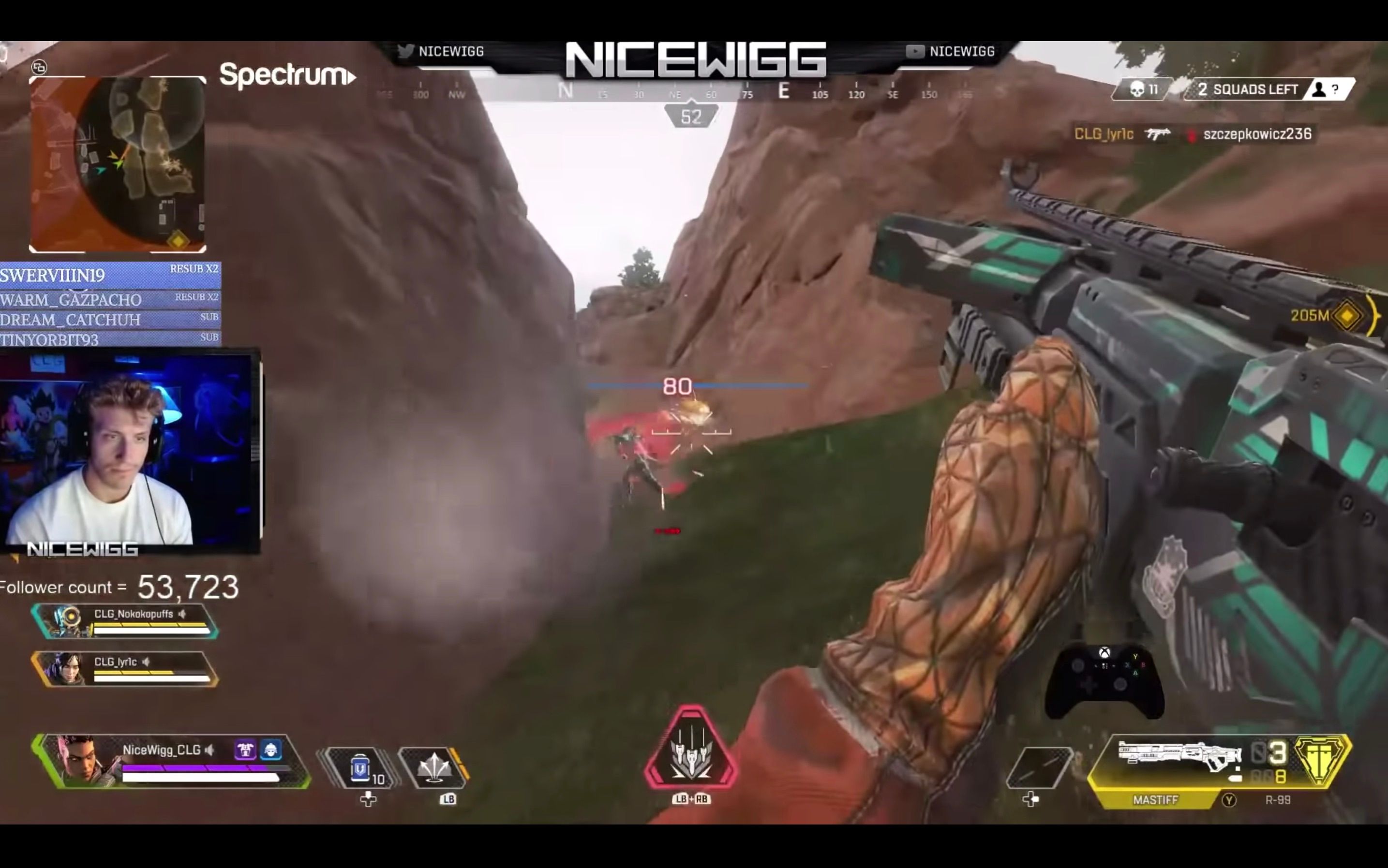 NiceWigg Mastiff Shot Endgame in Apex Legends