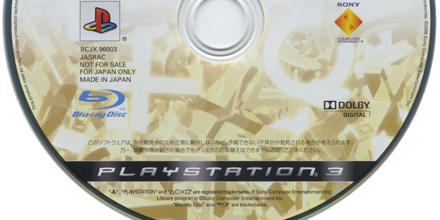 PS3 blu-ray disc