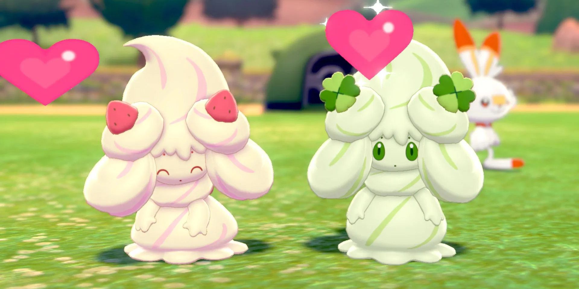 Pokemon Sword and Shield Playing with Alcremie