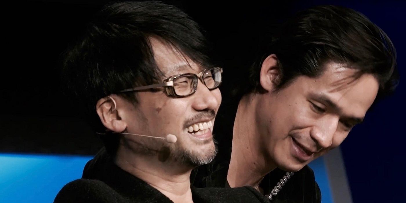 Smiling Hideo Kojima