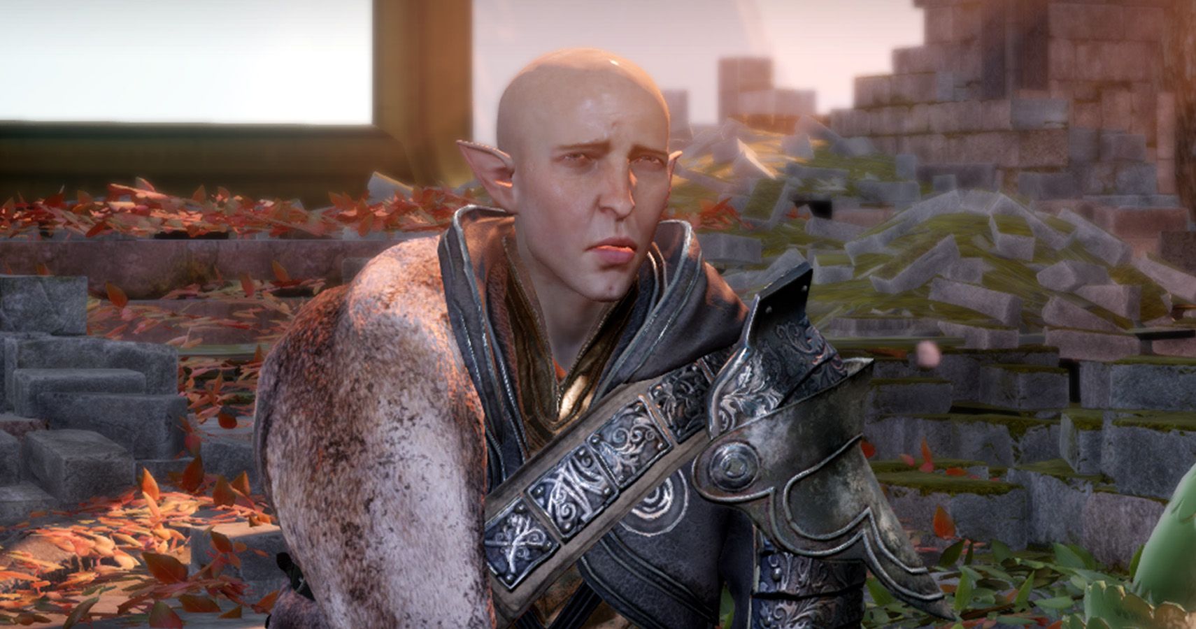 The elven hedge wizard Solas in Dragon Age: Inquisition 