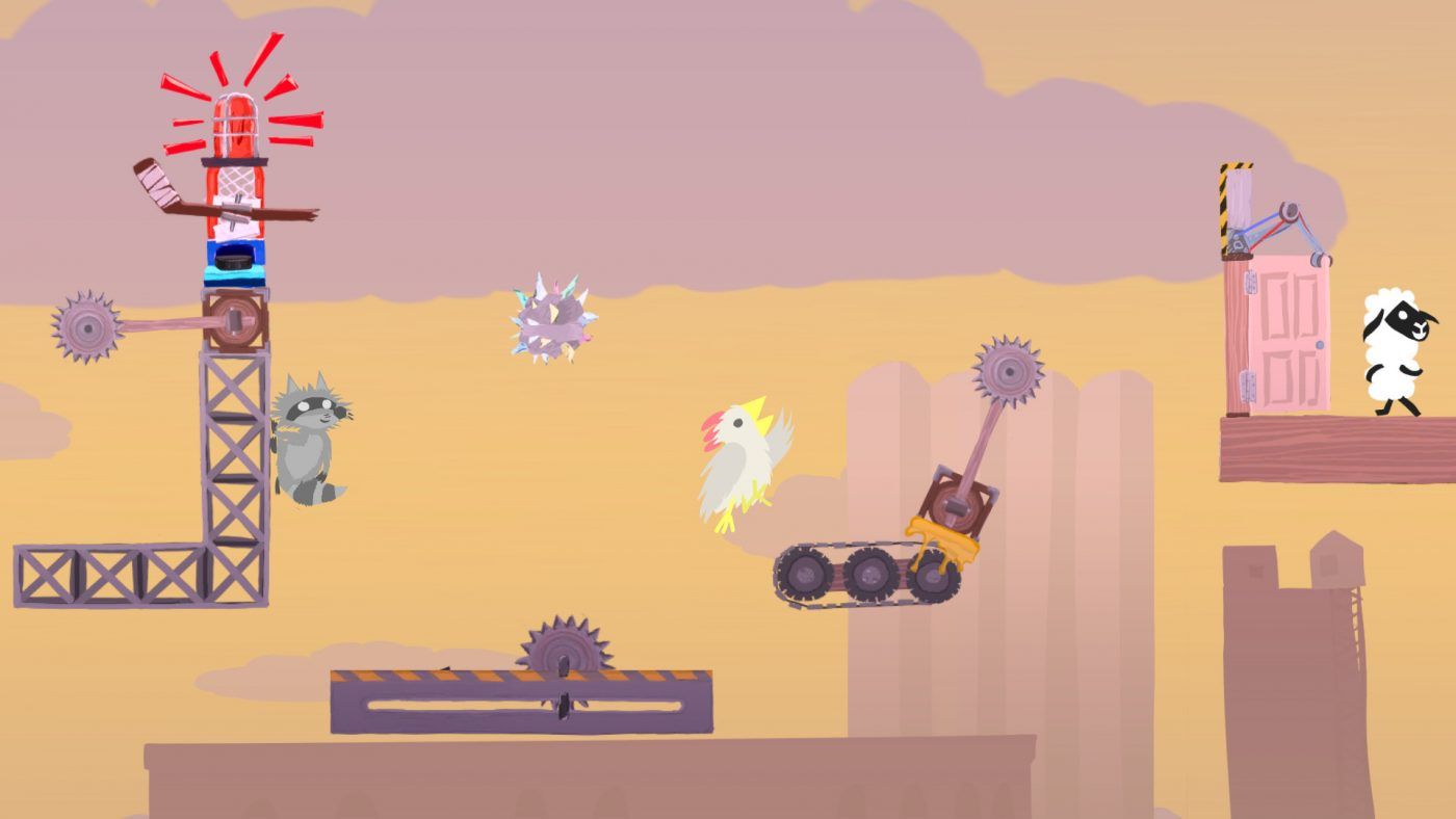 animals navigating the game's obstacle course