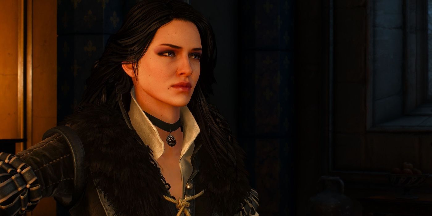Witcher 3 Screenshot of Yennefer in Default Outfit