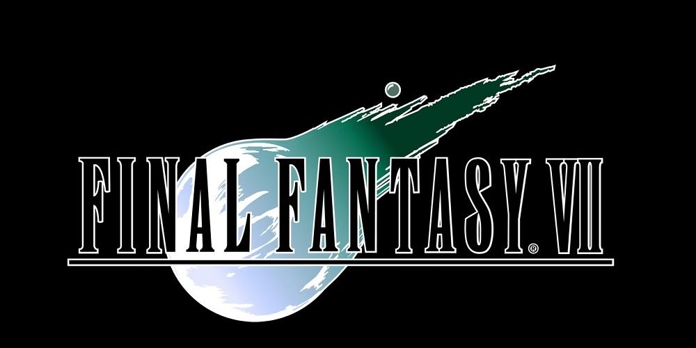 The Final Fantasy 7 logo against a black background