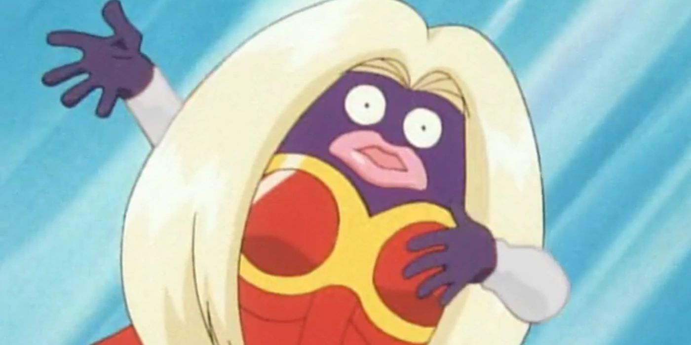 Jynx holding its hand out mid-attack in Pokemon Stadium.
