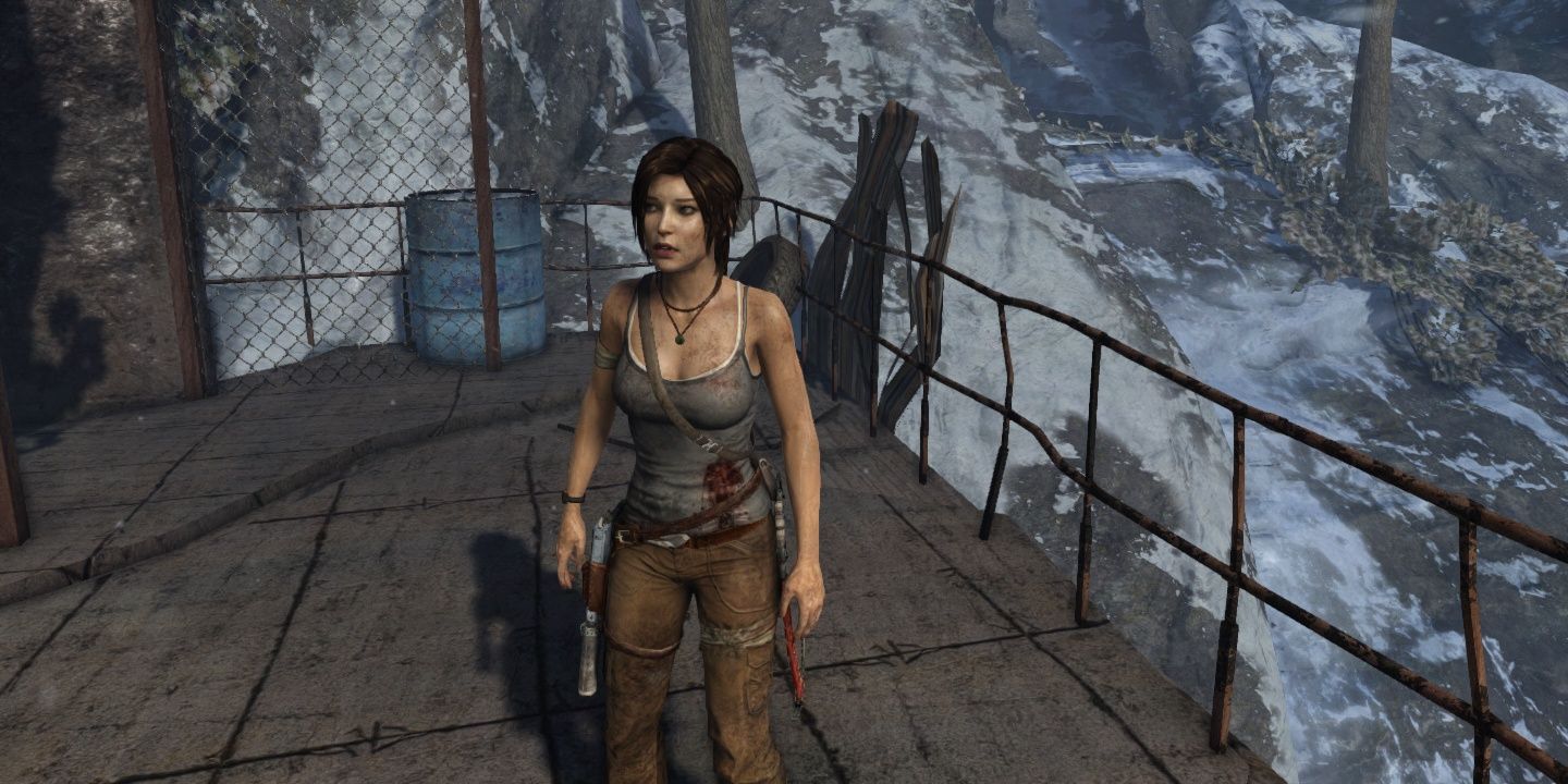 Lara Croft mountains