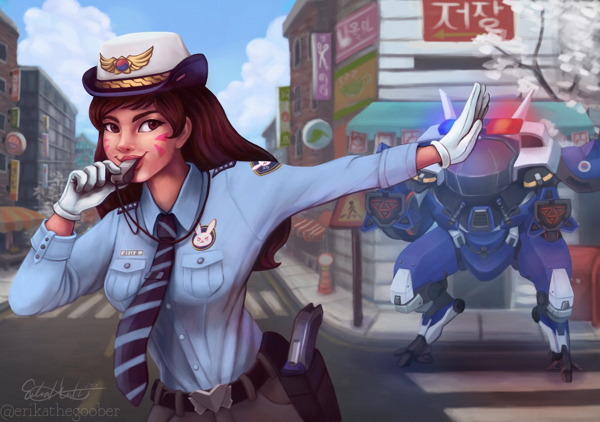 Overwatch: 10 Arresting Pieces Of Officer D.Va Fan Art