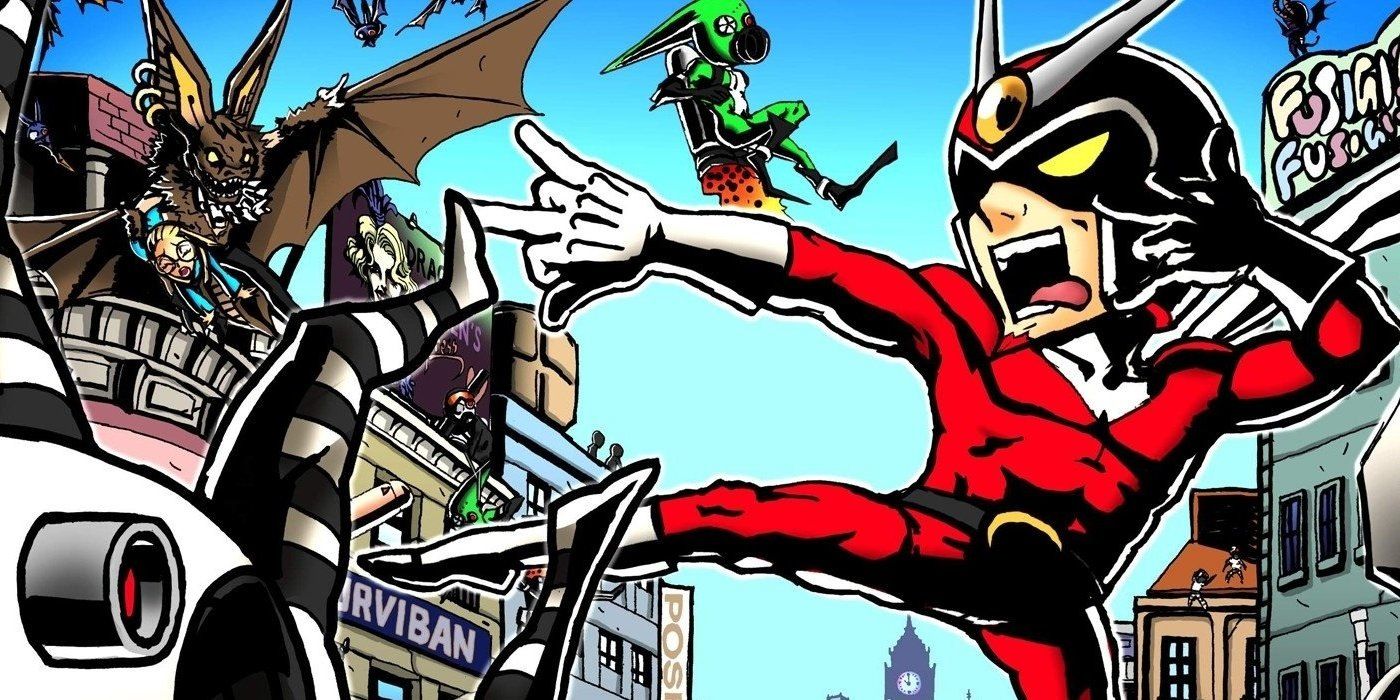 Viewtiful Joe making a pose