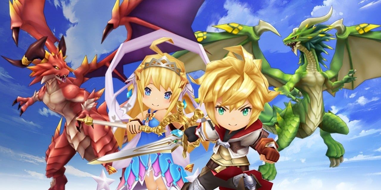 Dragalia Lost characters and dragons art