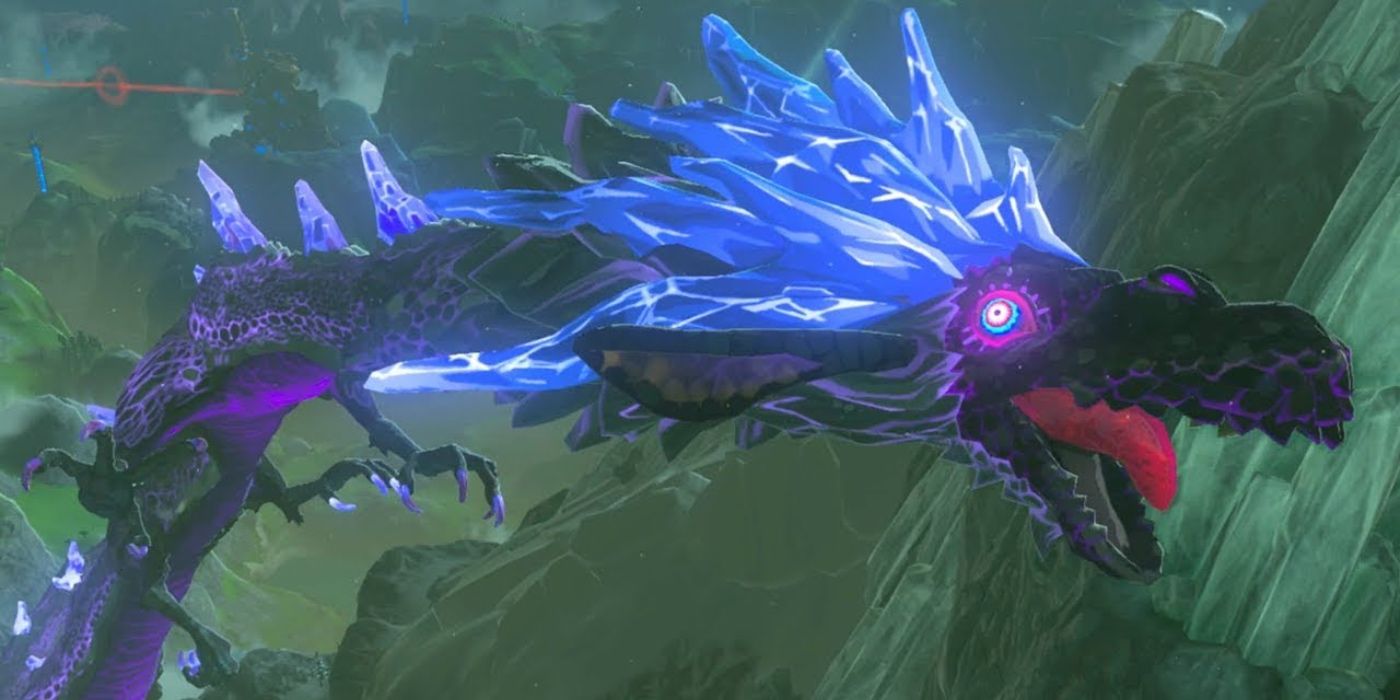 Naydra infected with Malice in Breath of the Wild.