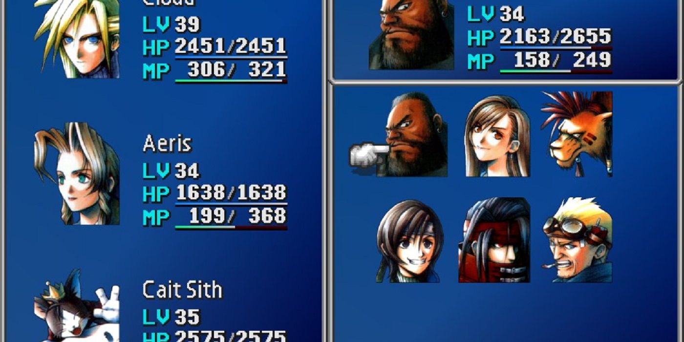 Final Fantasy VII roster